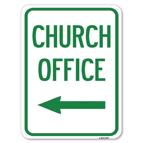 Safety Sign, 18 in Height, Aluminum, 24 in Length, 24274